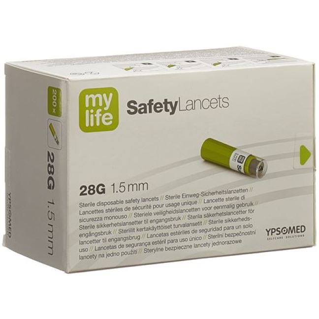 Mylife SafetyLancets 28г 200 штук