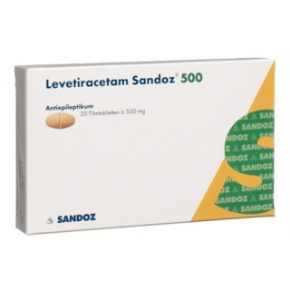 Леветирацетам Сандоз 500 мг 20 таблеток покрытых оболочкой