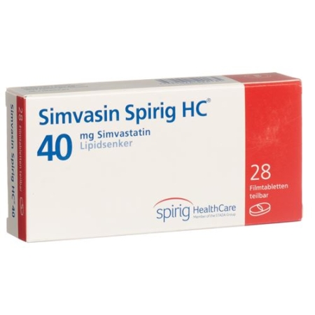 Simvasin Spirig 40 mg 28 filmtablets