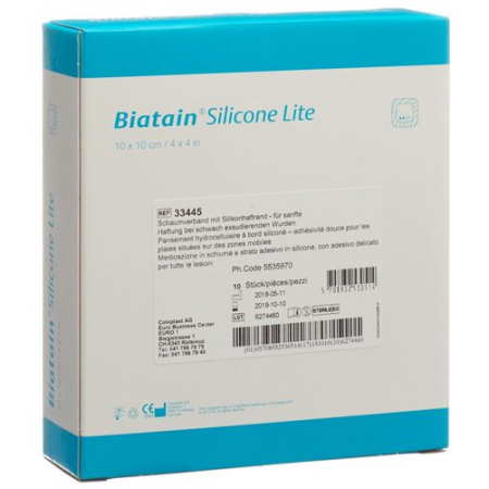 Biatain Silicone Lite Schaumverb 10x10см 10 штук