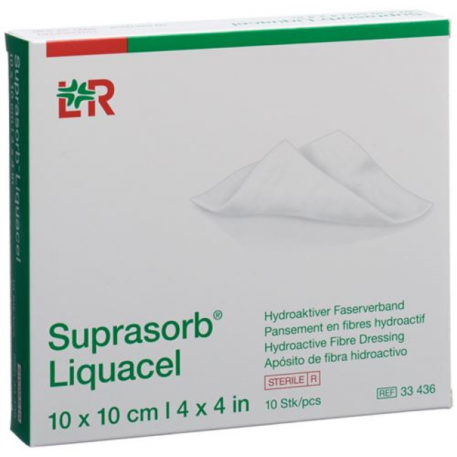 SUPRASORB LIQUACEL 10X10CM