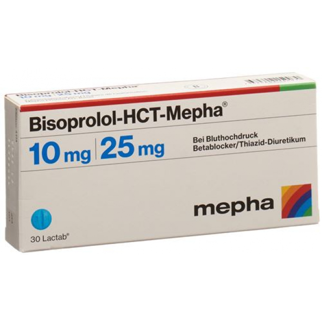 Bisoprolol HCT Mepha 10/25 mg 100 Lactabs