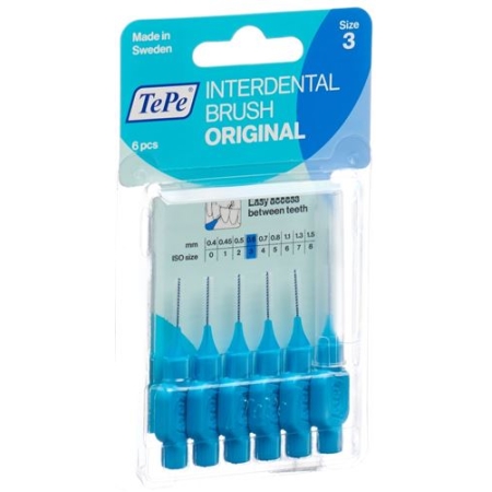 Tepe Interdental Brush 0.6мм Blau блистер 6 штук