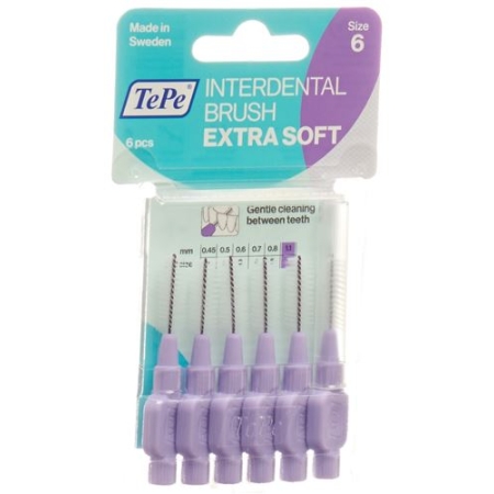 TePe Interdentalbursten X-soft 1.1мм 6 штук