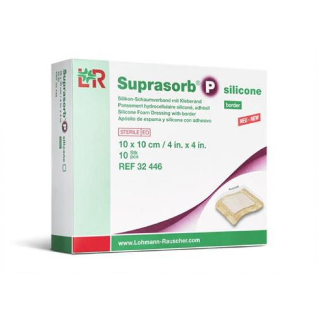 SUPRASORB P SILICONE 10X10CM