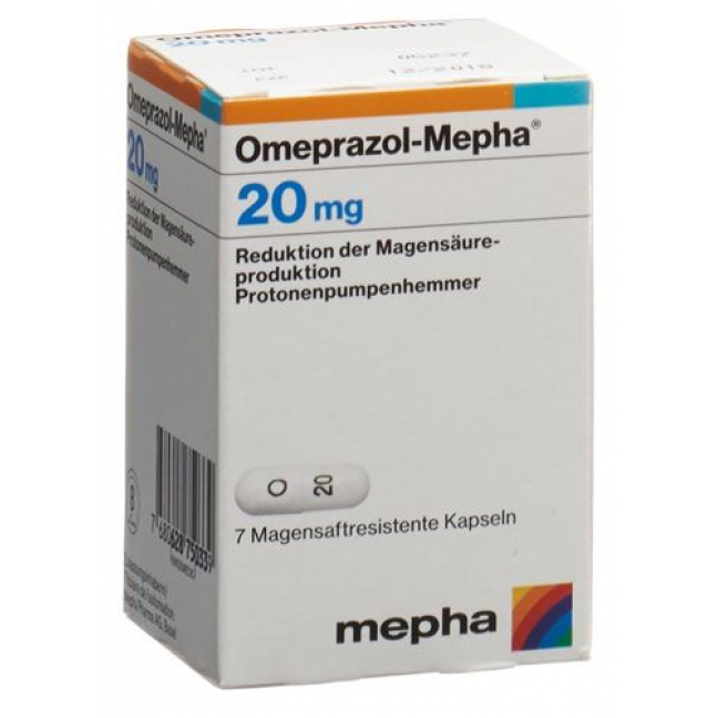 Omeprazol Mepha 20 mg 14 Kaps