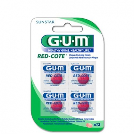 GUM SUNSTAR RED COTE TABLETS