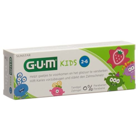 Gum Sunstar Kinder Zahnpasta Erdbeer 50мл