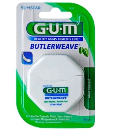 Gum Sunstar Weave Zahnseide 55m Fine Mint Waxed