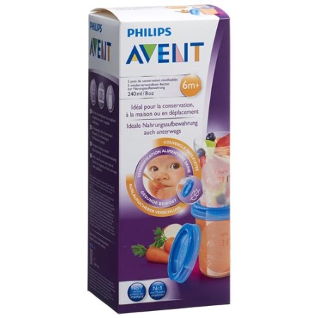 Avent Philips Via Aufbewahrbech 240мл 5bech, 5deck