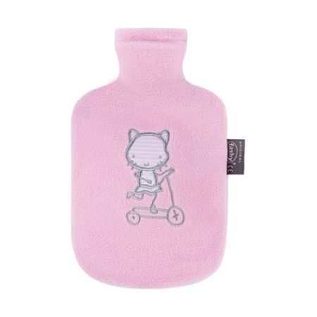 Fashy Kinderwarmeflasche 0.8л M Flauschbezug Rosa