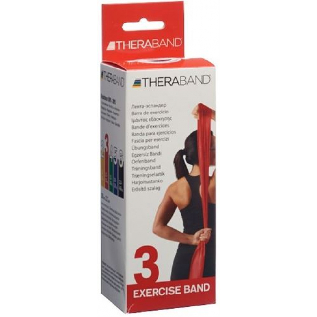 THERA BAND 2.5MX12.7CM ROT MIT