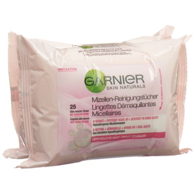 Garnier Nat Micellar Reinigungstuech Duo 2x25 St