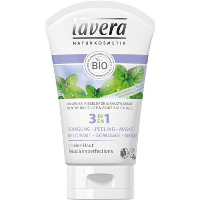 Lavera 3in1 Reinigung Peeling Maske 125мл