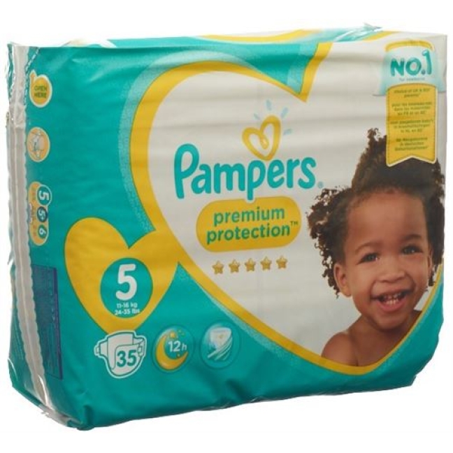 Pampers Prem Prot размер 5 11-23кг Jun Sparp 35 штук