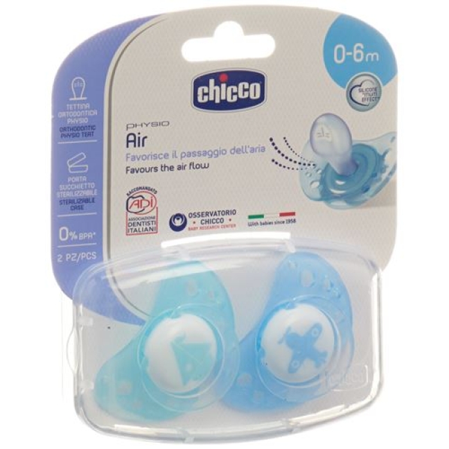 CHICCO PHYS SAUG BLUE 0-6M IDF