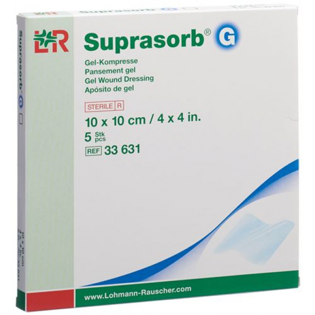 SUPRASORB G GEL-KOMPR 10X10CM