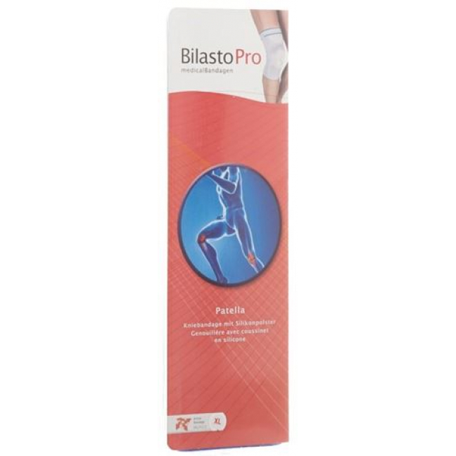 Bilasto Pro Patella Kniebandage XXL Grau