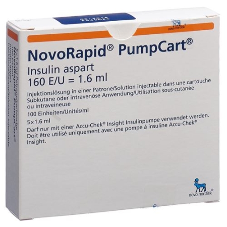 INSULIN NOVORAP PUMPCA 100  KK