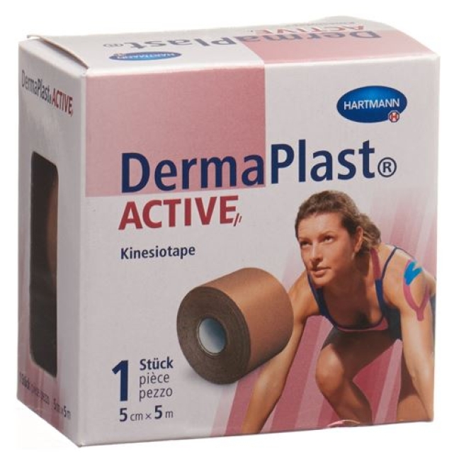 Dermaplast Active Kinesiotape 5см x 5m Beige