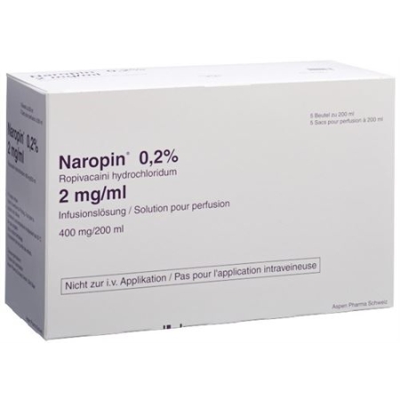 NAROPIN INJ 0.2% 200ML POLYBAG