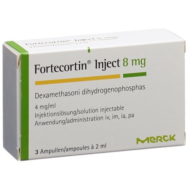 Fortecortin 8 mg/2 ml 3 Ampullen