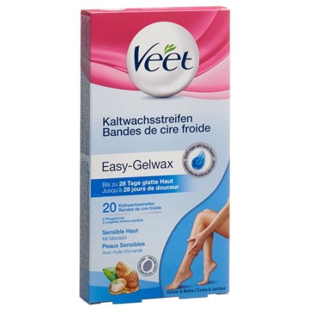 Veet Kaltwachsstreifen Beine&koerp Sens 10x 2 штуки