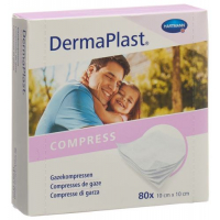 DermaPlast Gazekompressen 10x10см 80 штук