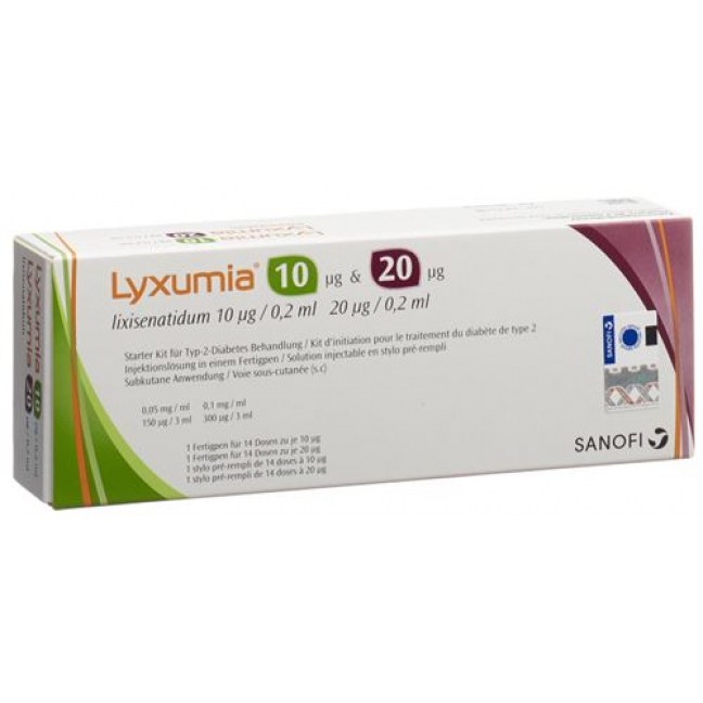 LYXUMIA INJ 1X10MCG/1X20MCG KK