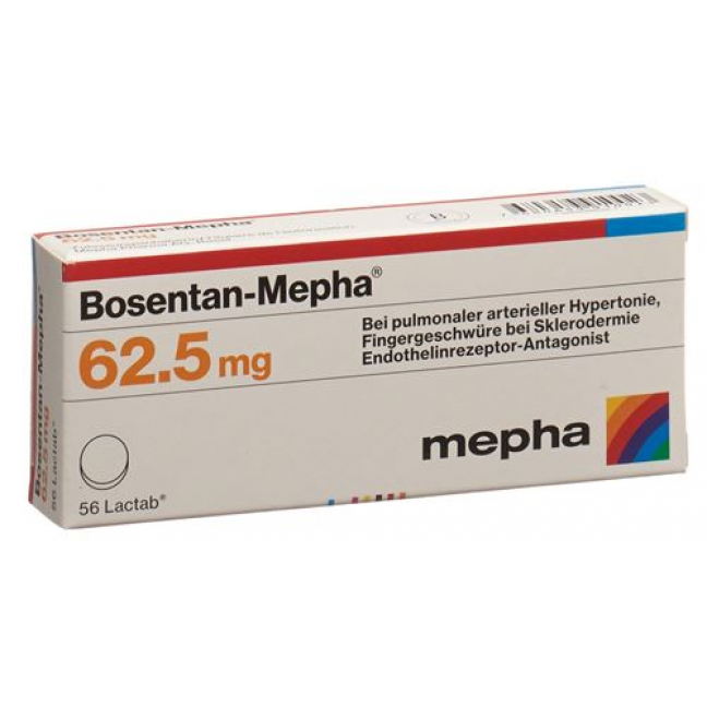 BOSENTAN MEPHA 62.5MG LACT