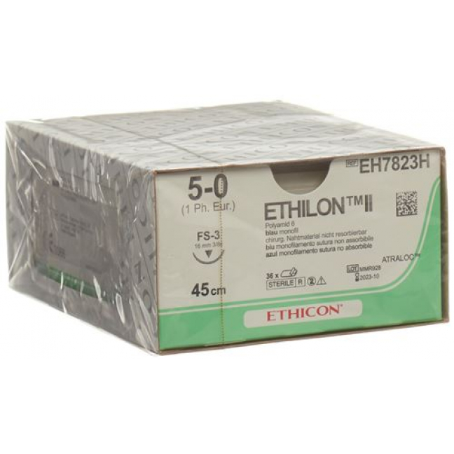 ETHILON II 45CM BLAU 5-0 FS-3