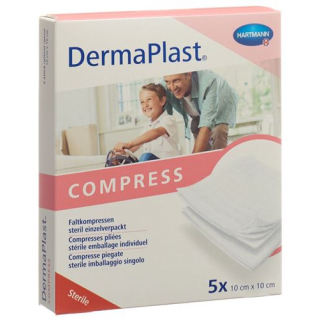 Dermaplast Faltkompressen Typ17 10x10см 8-fach 5x 2 штуки