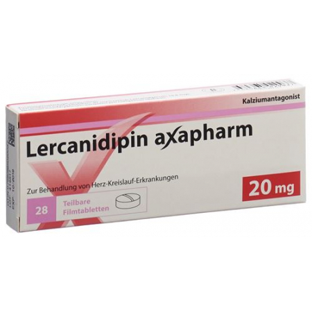 LERCANIDIPIN AXAPHARM 20MG