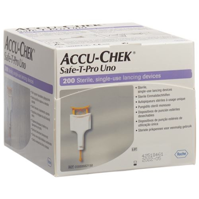 ACCU-CHEK SAFE-T PRO UNO 200ST