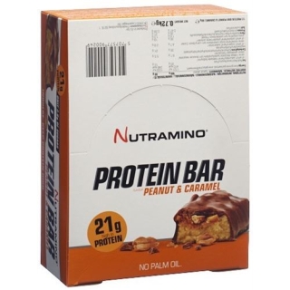 NUTRAMINO PROT BAR PEANU+CARAM