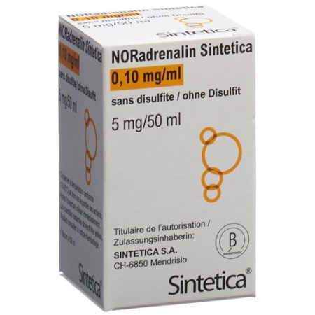 NORADRENALIN SINT 5 MG/50ML