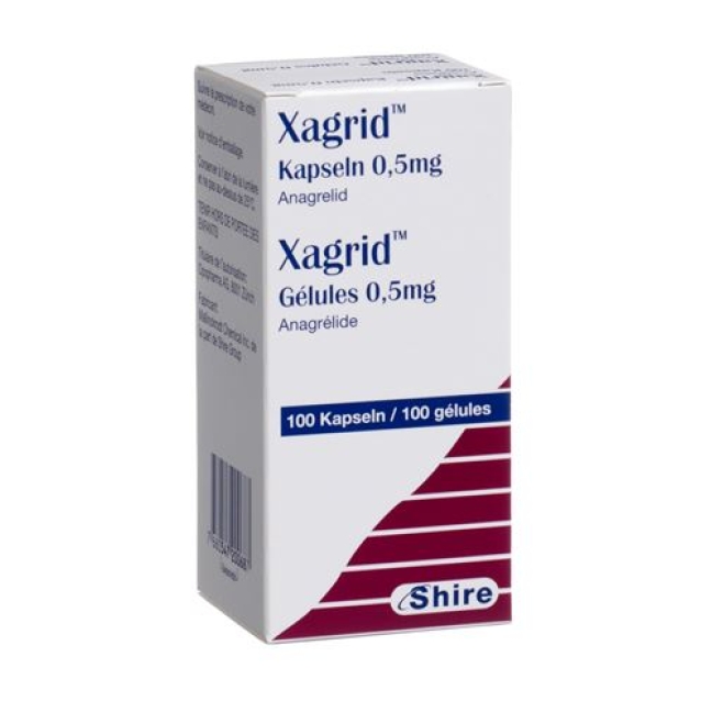 Xagrid 0.5 mg 100 Kaps