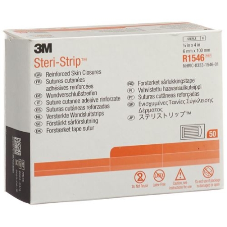 3M Steri Strip 6x100мм Weiss Verstarkt 10x 50 штук