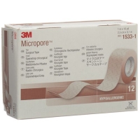3M Micropore Heftpfl O Disp Hf 25ммx9.14m 12 штук 3M Micropore Heftpfl O Disp Hf 25ммx9.14m 12 штук
