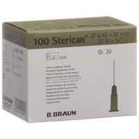 STERICAN NAD 27G 0.40X20MM GRA STERICAN NAD 27G 0.40X20MM GRA
