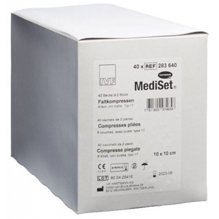 MediSet Faltkompressen Typ 17 8-fach 10x10см 2 штуки