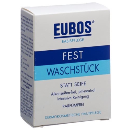 Eubos Seife Fest Unparfumiert Blau 125г