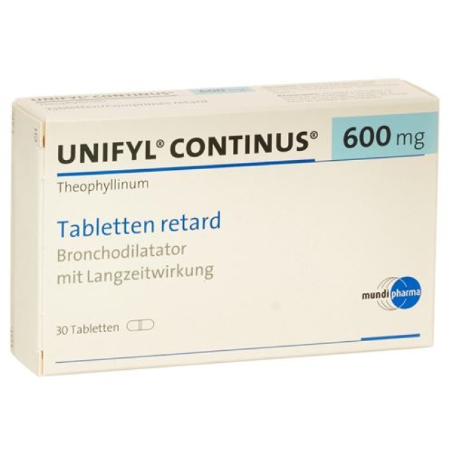 Unifyl Continus 600 mg 30 Retard tablets 