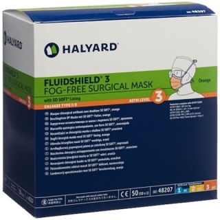 HALYARD OP MASKEN FLUIDSHIELD