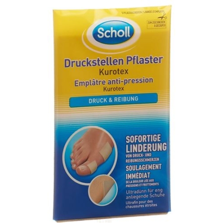 Scholl Kurotex Druckstellenpflaster 5 штук