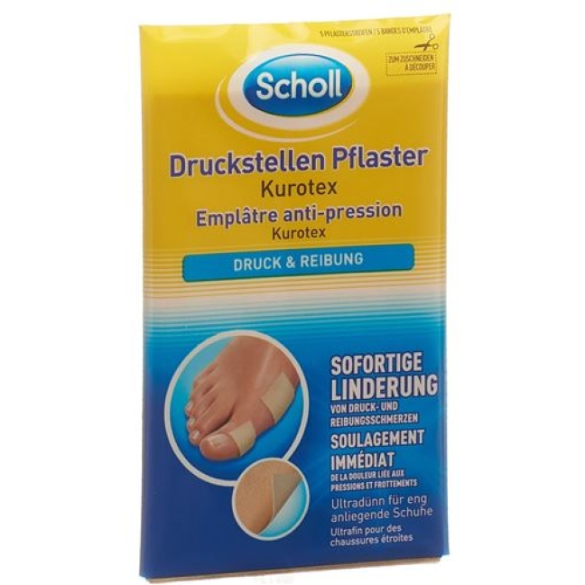 Scholl Kurotex Druckstellenpflaster 5 штук