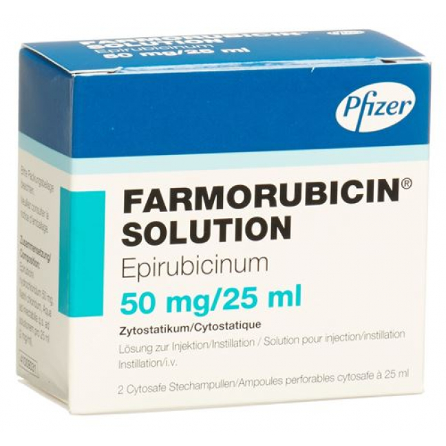 Farmorubicin 50 mg 2 X 25 ml