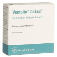 Вентолин Дискус многодозовый порошковый ингалятор (200 мкг / доза) 60 доз