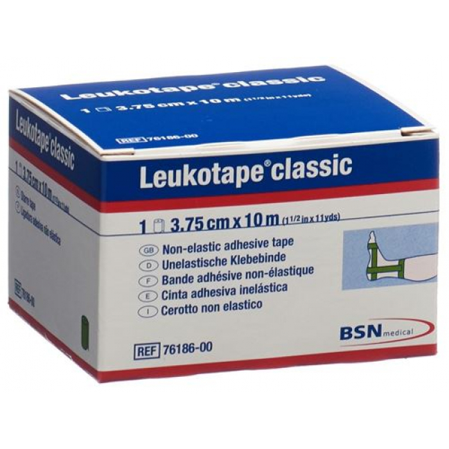 Leukotape Classic unelastische бинт 10m x 3.75см Grun