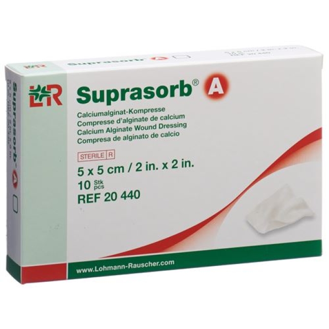 Suprasorb A Calcium Alginat Kompressen 5смx5см 10 штук